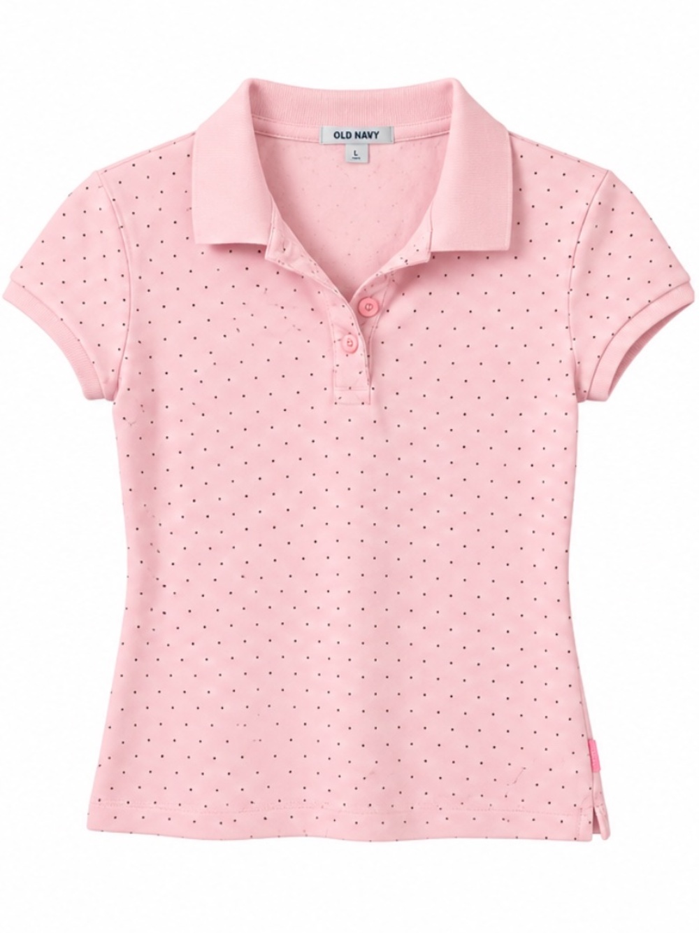 Light Pink Baleno Polka Dot Polo